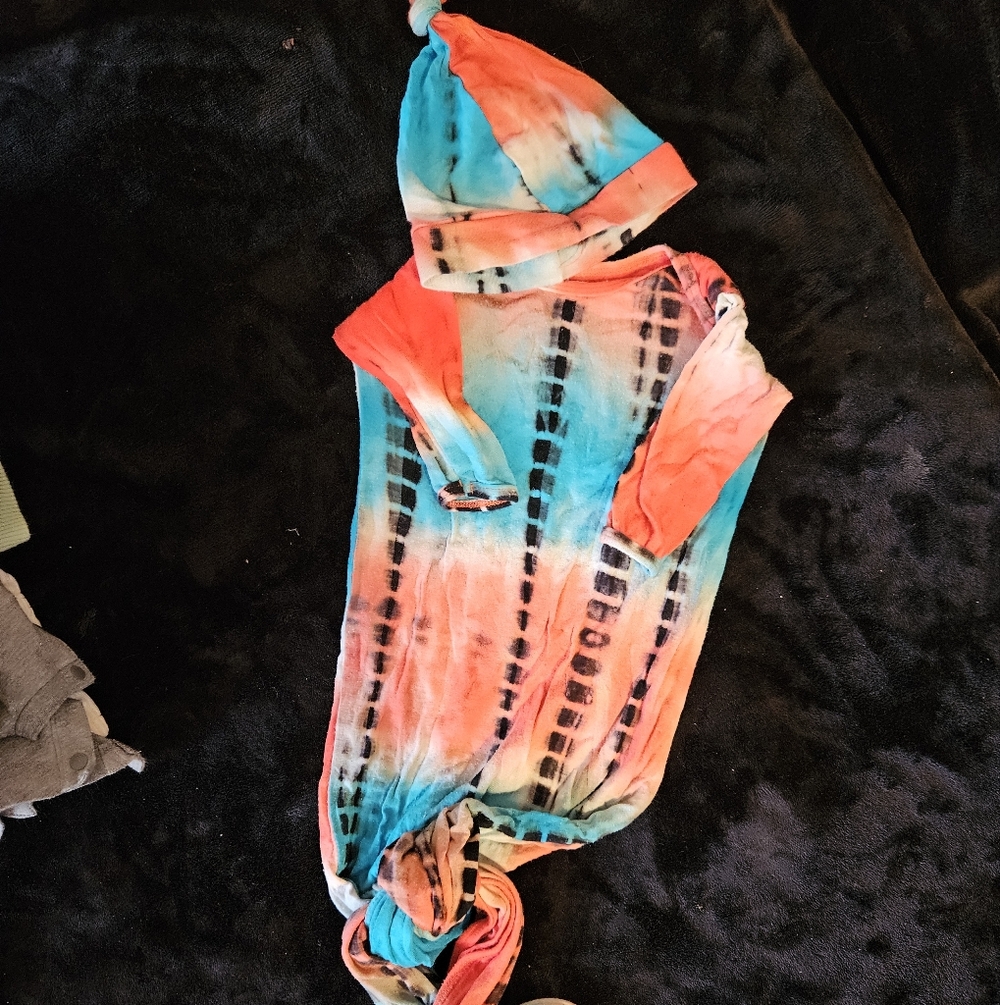 Cozy Tie-Dye Baby Onesie